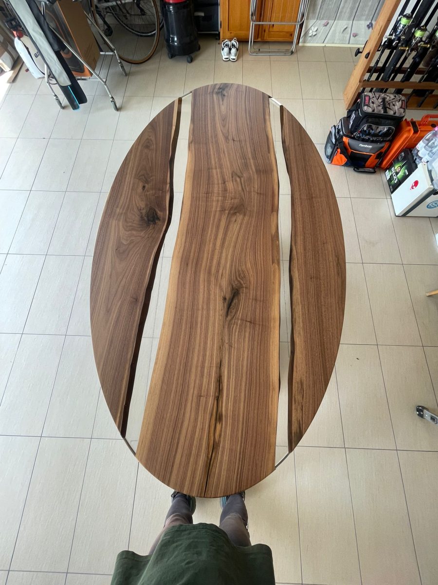 Tavolo ovale vista dall’alto